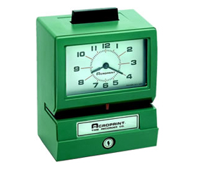 Reloj checador horizontal 125